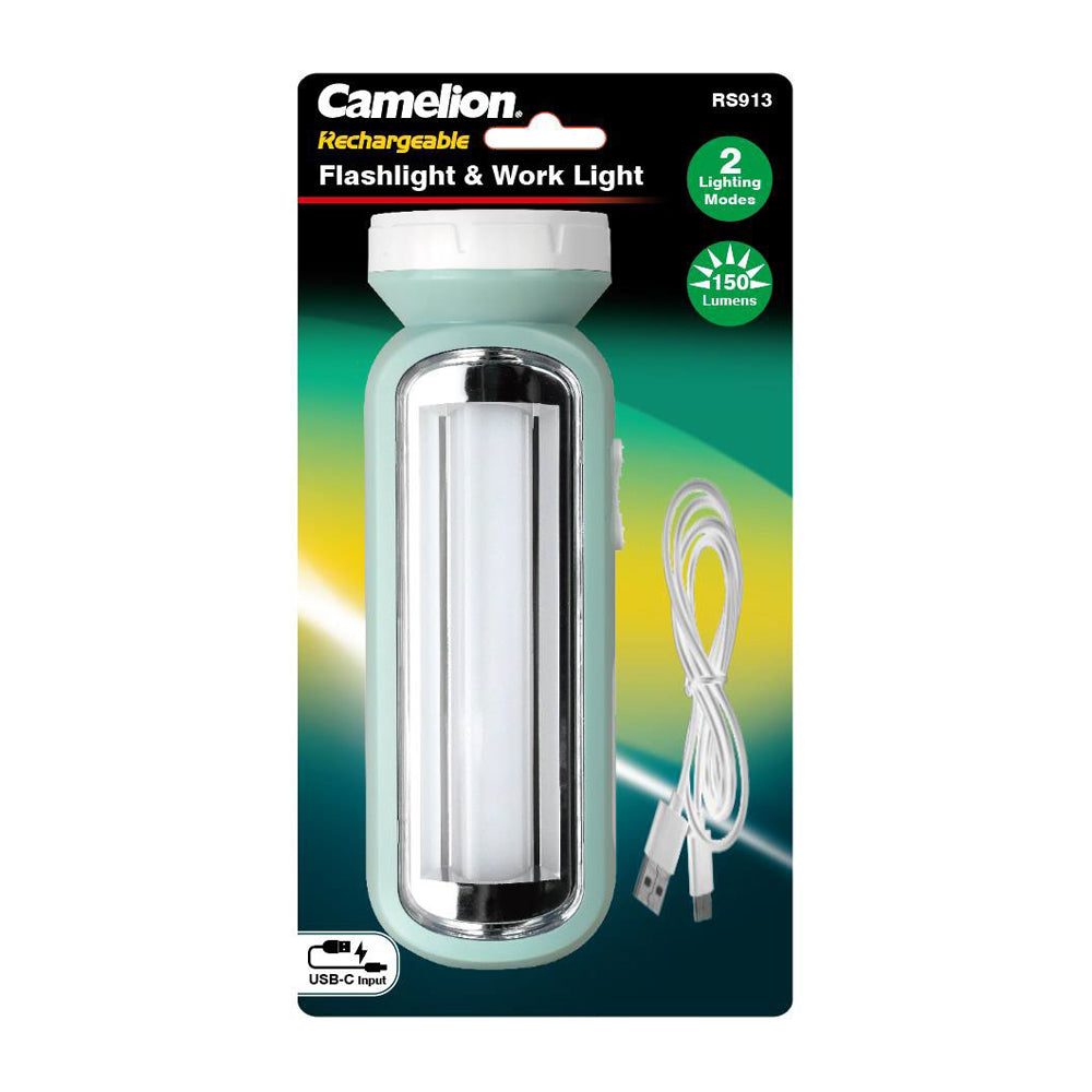 Camelion 2 in 1 Flashlight & Work Light 150 Lumens