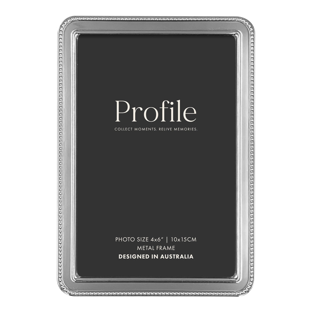Profile Heirloom Silver Beaded Metal Photo Frames