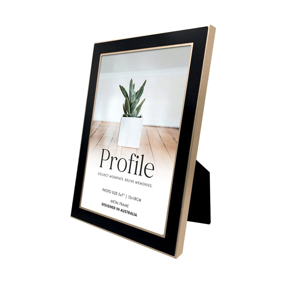 Profile Eternal Black/Rose Gold Metal Photo Frame