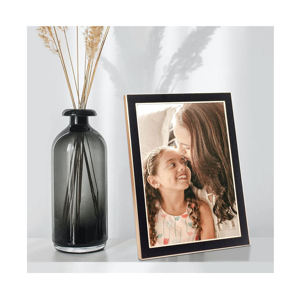 Profile Eternal Black/Rose Gold Metal Photo Frame