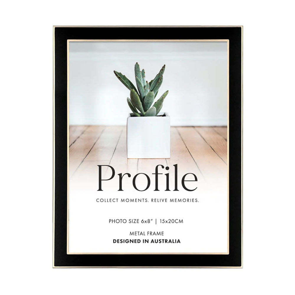 Profile Eternal Black/Rose Gold Metal Photo Frame