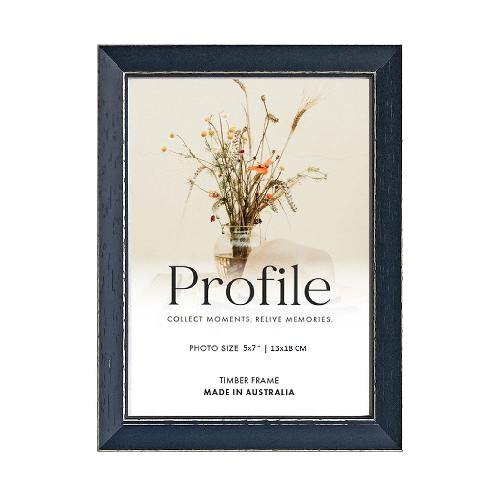 Profile Amalfi Timber Photo Frame Navy 5x7