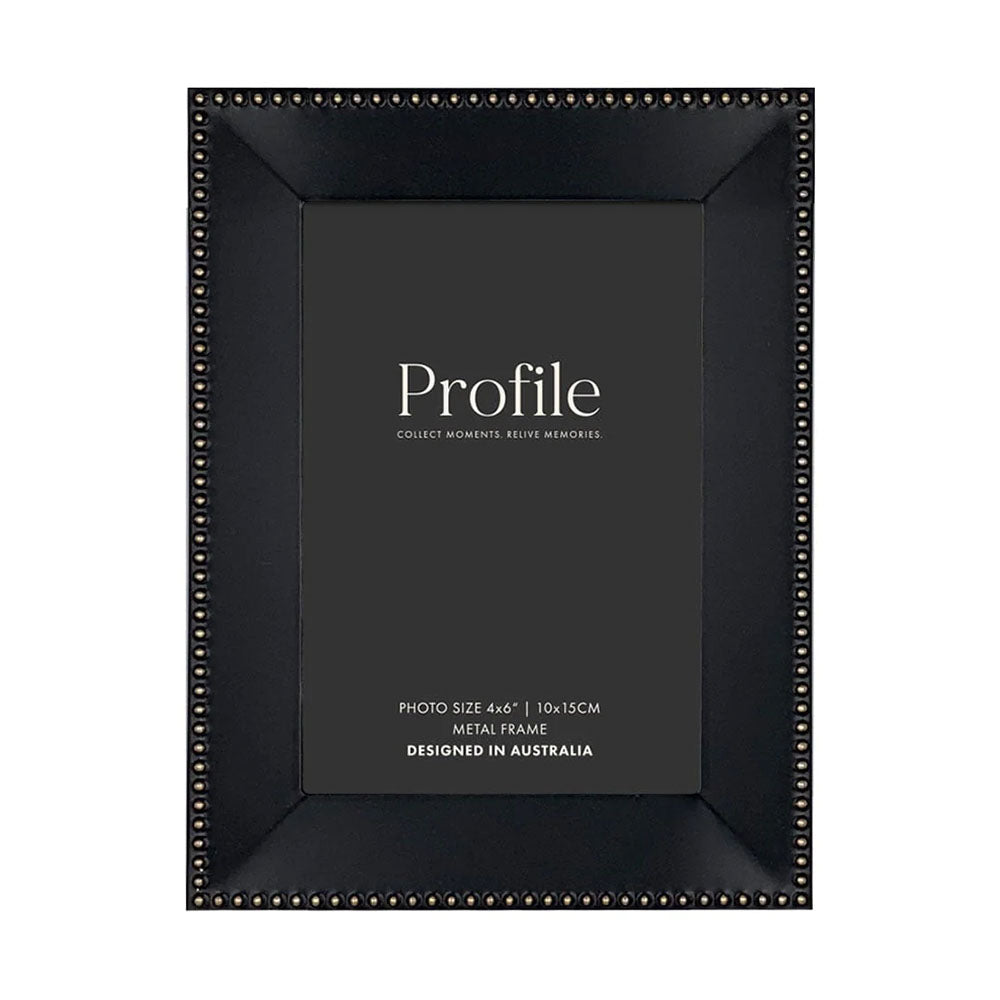 Profile Noble Black Rose Gold Metal Photo Frame