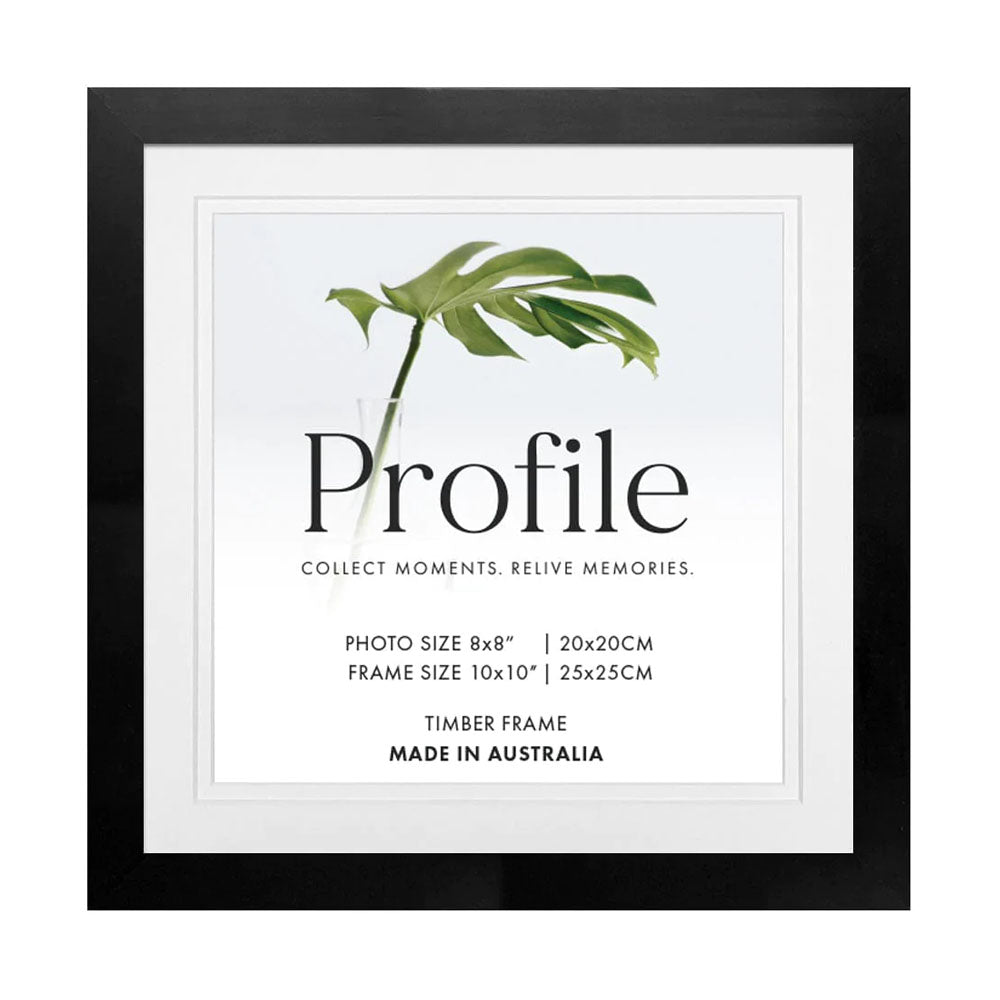 Profile Elegant Deluxe Timber Photo Frame Black