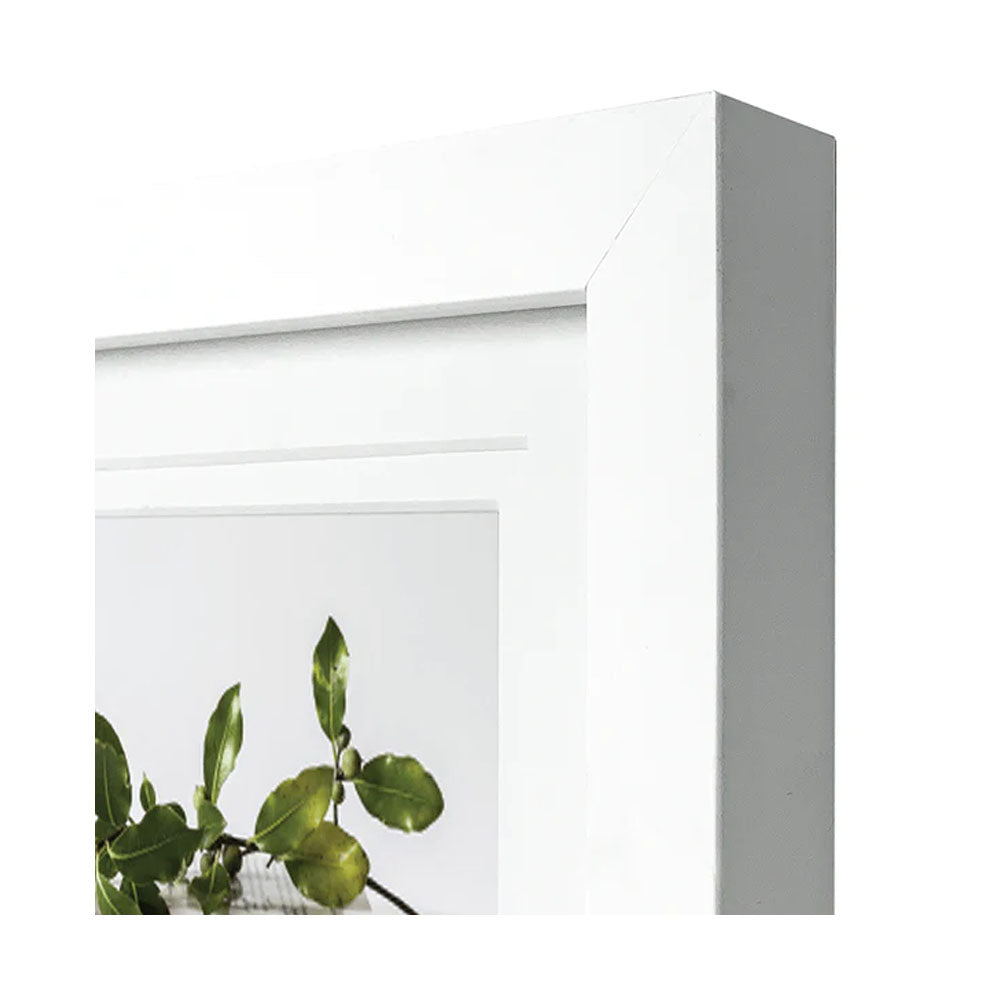 Profile Elegant Deluxe Timber Photo Frame White