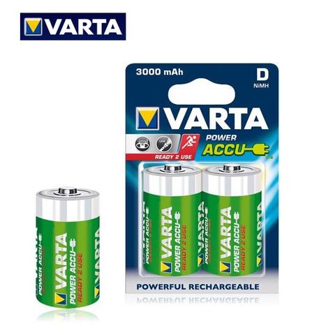 Varta Rechargeable Ni-MH 3000mAh D 2 pack