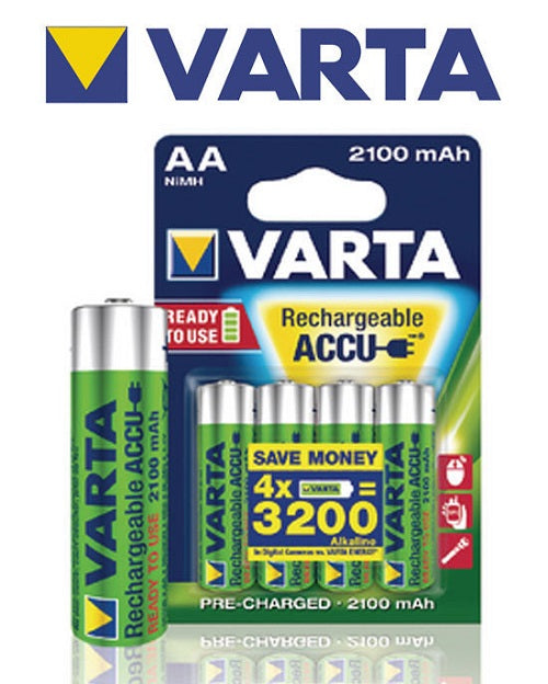 Varta Rechargeable Ni-MH 2100mAh AA 4 pack