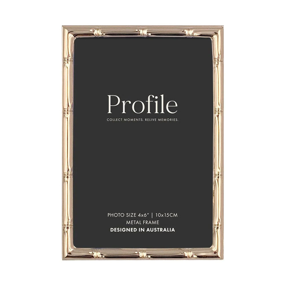 Profile Bamboo Rose Gold Metal Photo Frame