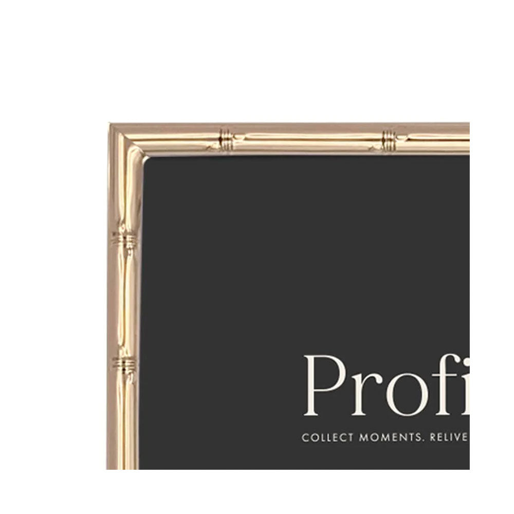 Profile Bamboo Rose Gold Metal Photo Frame