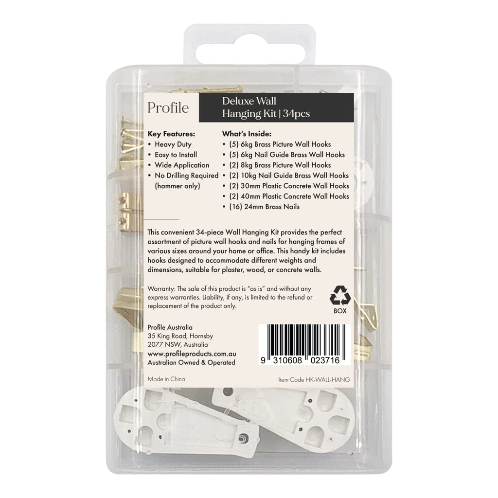 Profile Deluxe Wall Hanging Kit (34pcs)