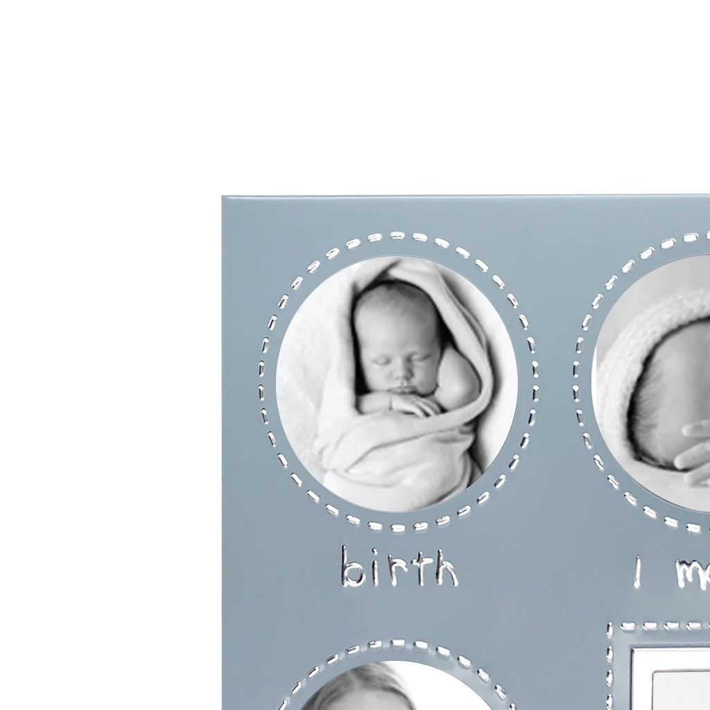 Profile FIRST YEAR Blue Metal Baby Frame 13 Photos