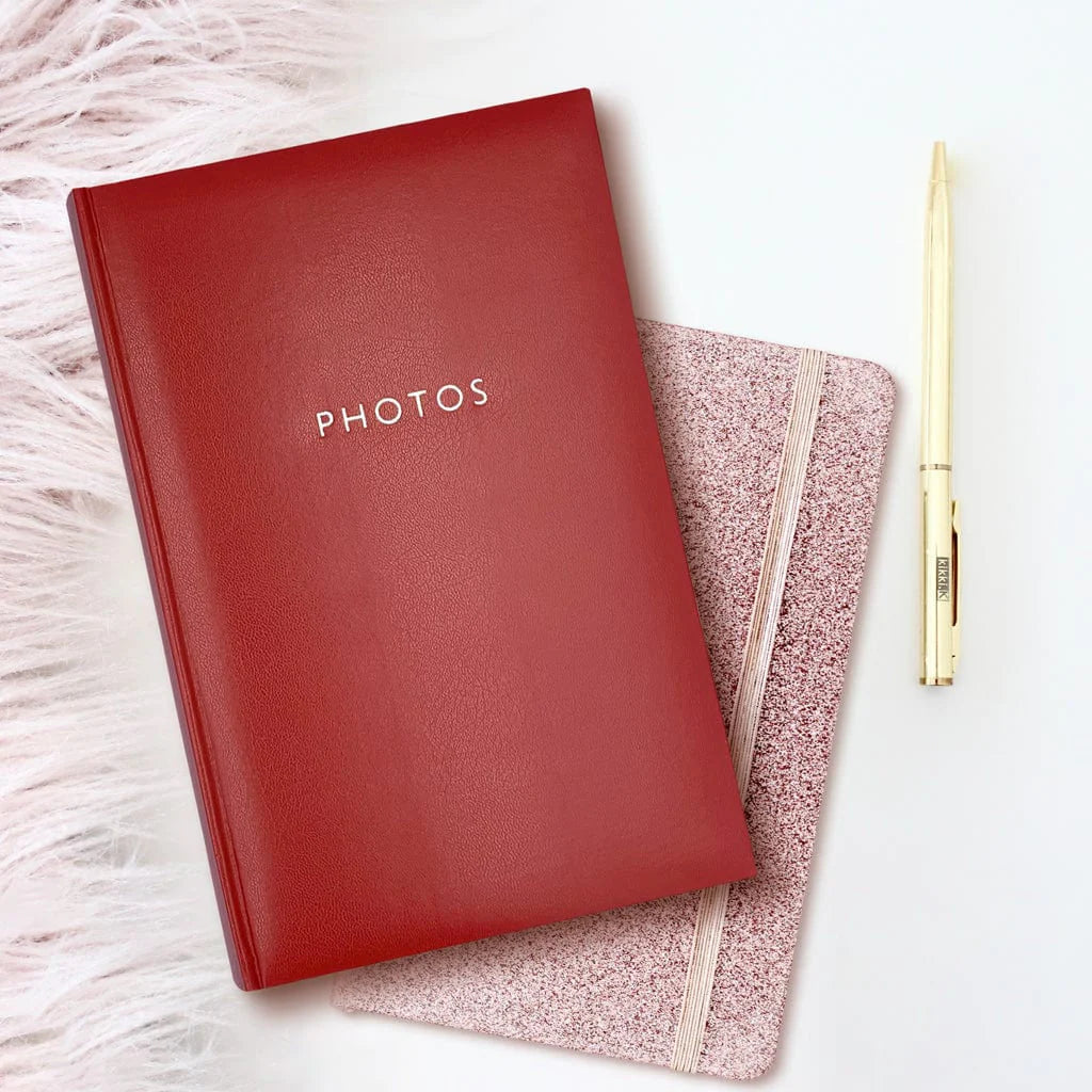 Profile Glamour Red 4x6 Slip-In Photo Album
