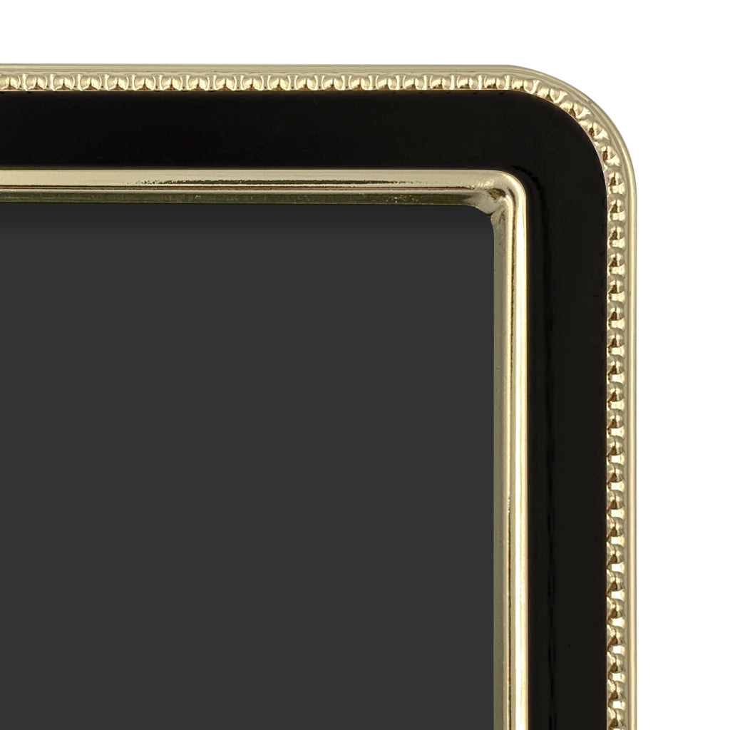 Profile Heirloom Black/Gold Beaded Metal Photo Frames