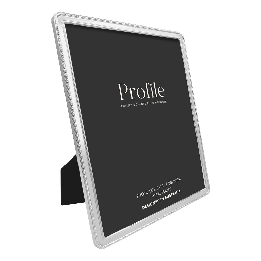 Profile Heirloom Silver Beaded Metal Photo Frames