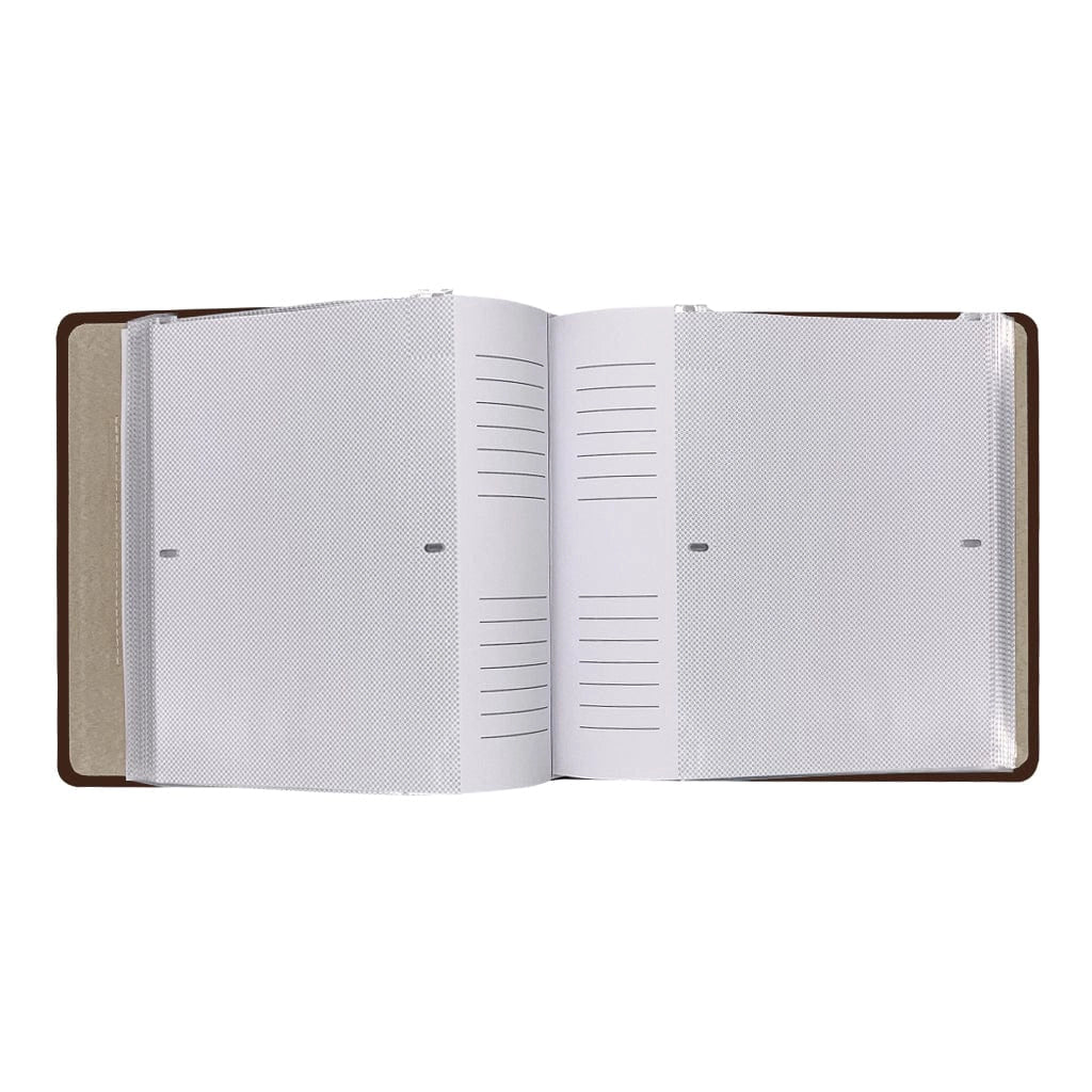 Profile PRESTIGE Coffee Brown Leather 4x6 Slip-In Photo Album