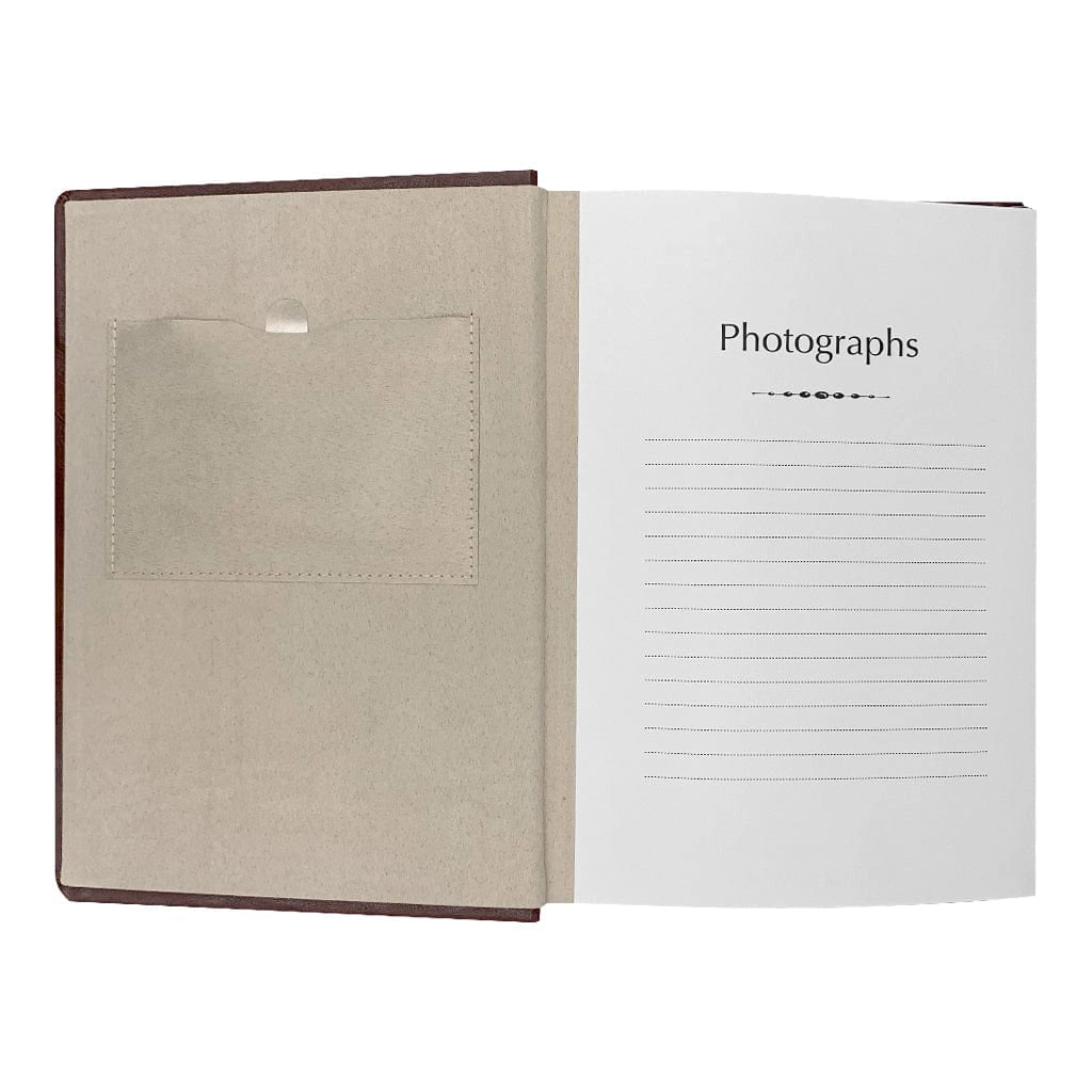 Profile PRESTIGE Coffee Brown Leather 4x6 Slip-In Photo Album
