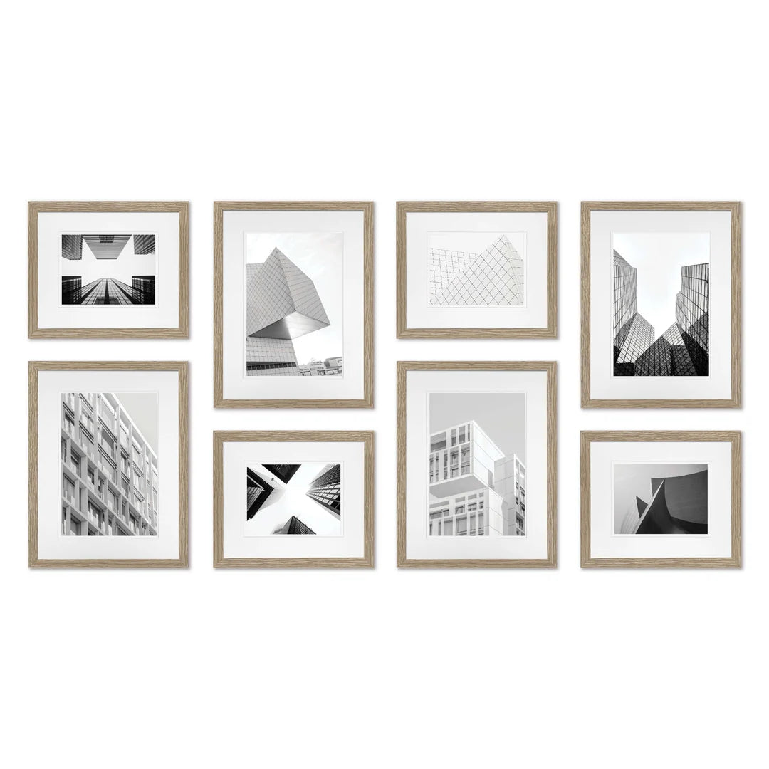 Studio Nova Gallery Photo Wall Frame Set (8 Piece) Natural