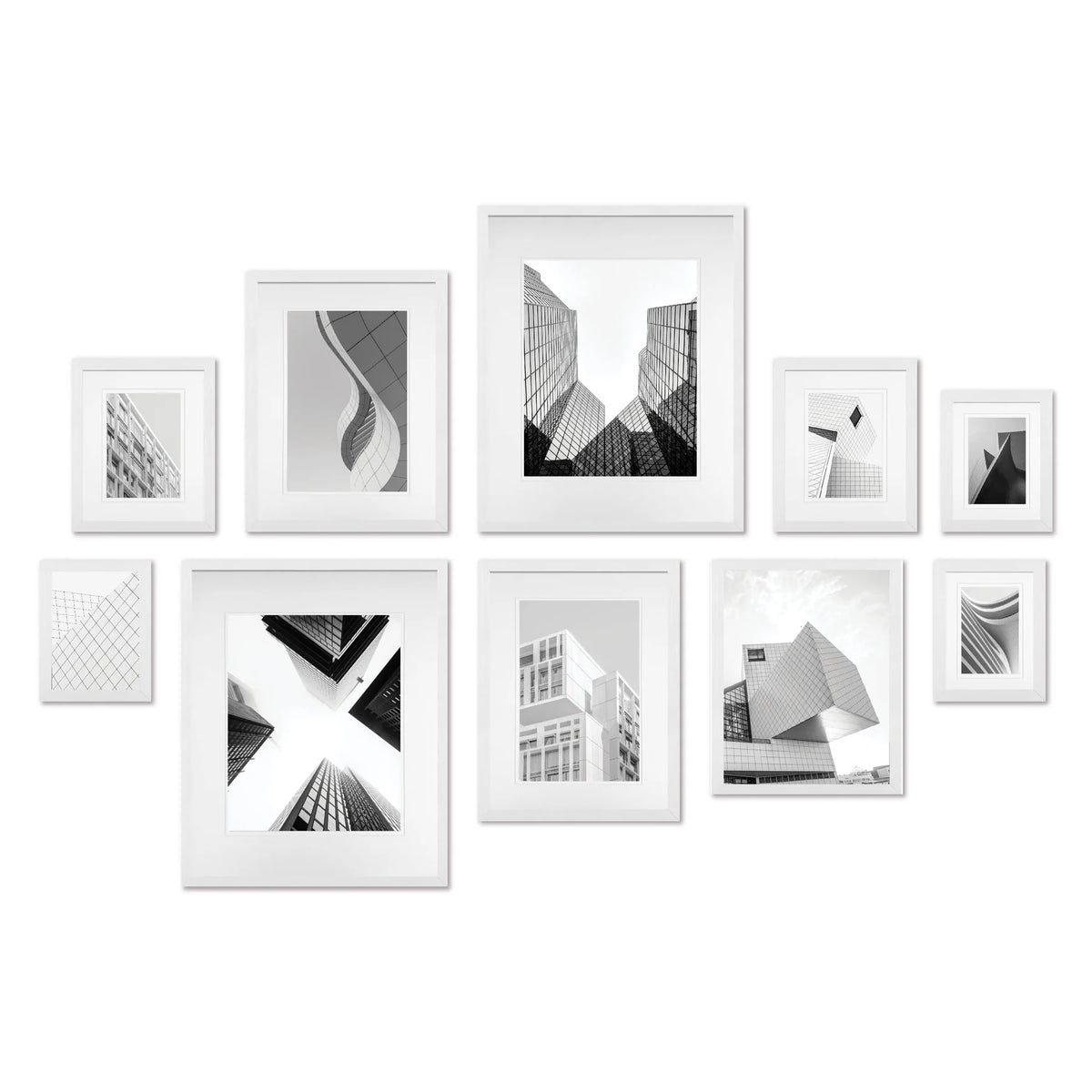 Studio Nova Gallery Wall Photo Frame Set (10 Piece) - White