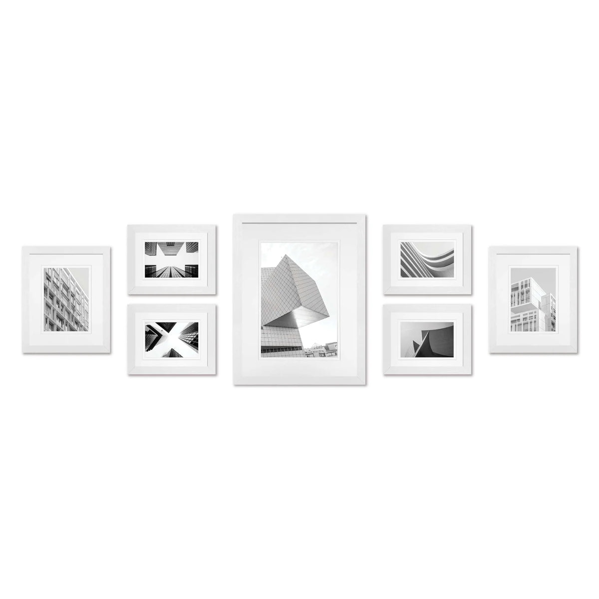 Studio Nova Gallery Wall Photo Frame Set (7 Piece) - White