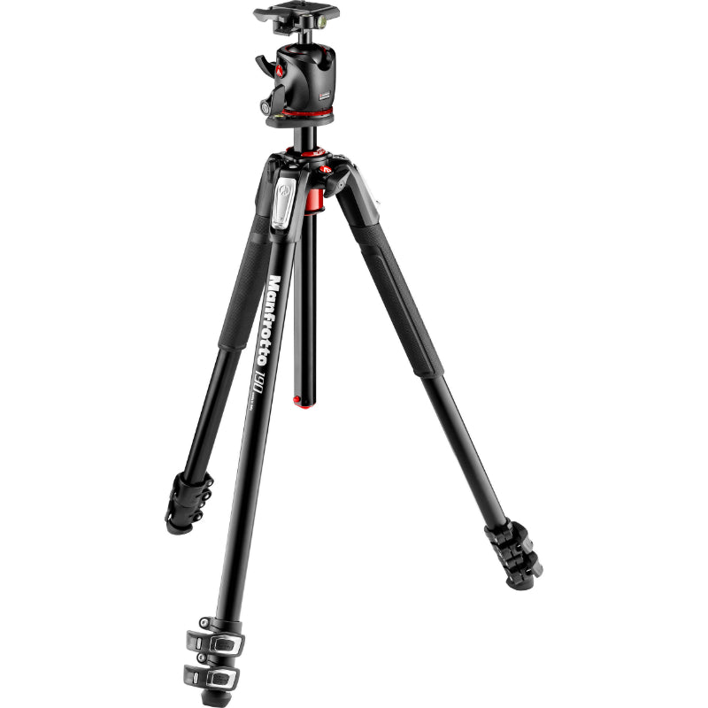 Manfrotto 190 Aluminium 3-Section Tripod with XPRO Ball Head