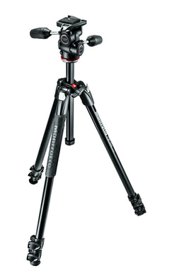 Manfrotto 290 Xtra Aluminium 3 Section 3 Way Head Kit