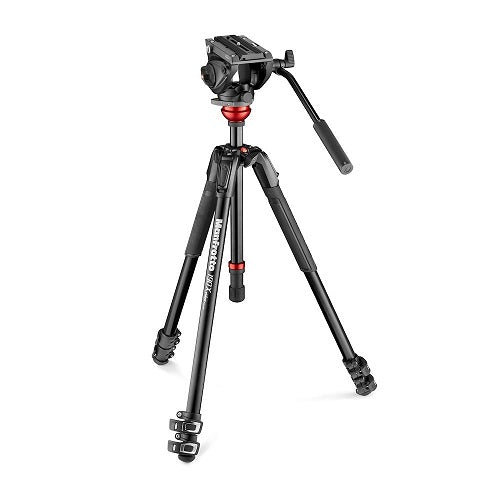Manfrotto 500 Fluid Video Head with 190X Video Aluminium Tripod