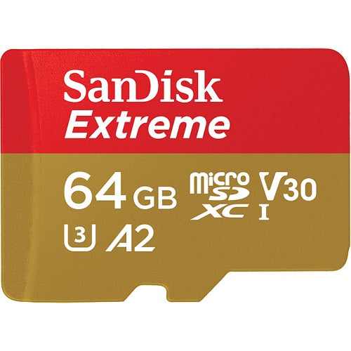 SanDisk Extreme UHS-I microSDXC Memory Card with SD Adapter