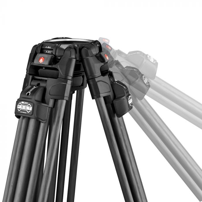 Manfrotto 645 Fast Carbon Fibre Twin Leg Tripod with Mid Spreader
