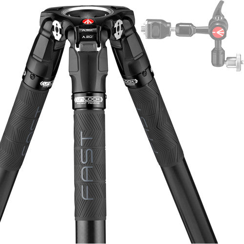 Manfrotto 504X Fluid Video Head with 635 Fast Carbon Single Leg Tripod