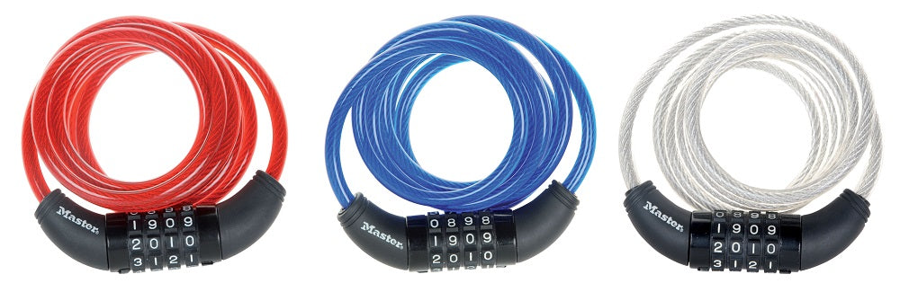 Cable Lock Combo Master Colour Asst