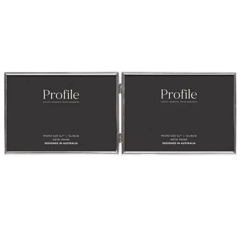 Profile Habitat Silver Hinged Metal Photo Frame