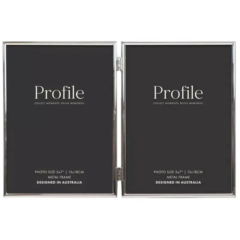 Profile Habitat Silver Hinged Metal Photo Frame