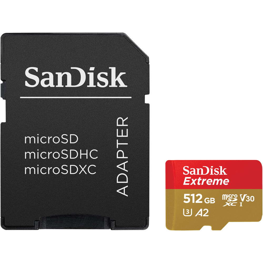 SanDisk Extreme UHS-I microSDXC Memory Card with SD Adapter