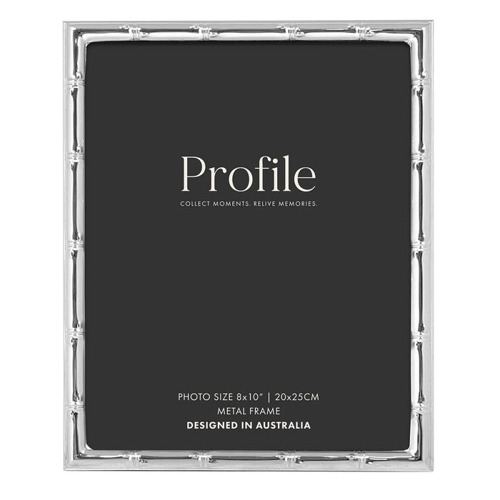 Profile Bamboo Silver Metal Photo Frame