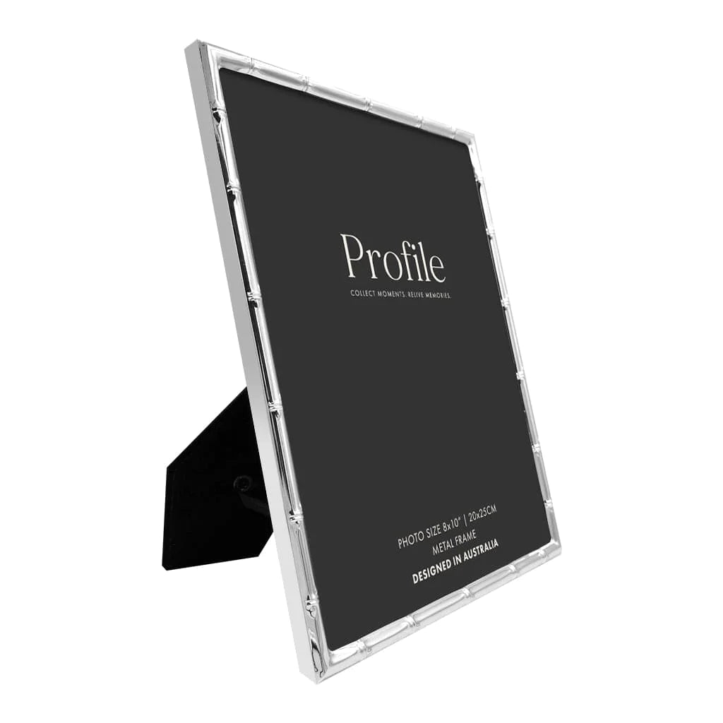 Profile Bamboo Silver Metal Photo Frame