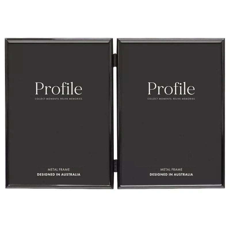 Profile Habitat Hinged Metal Photo Frame Black 4x6