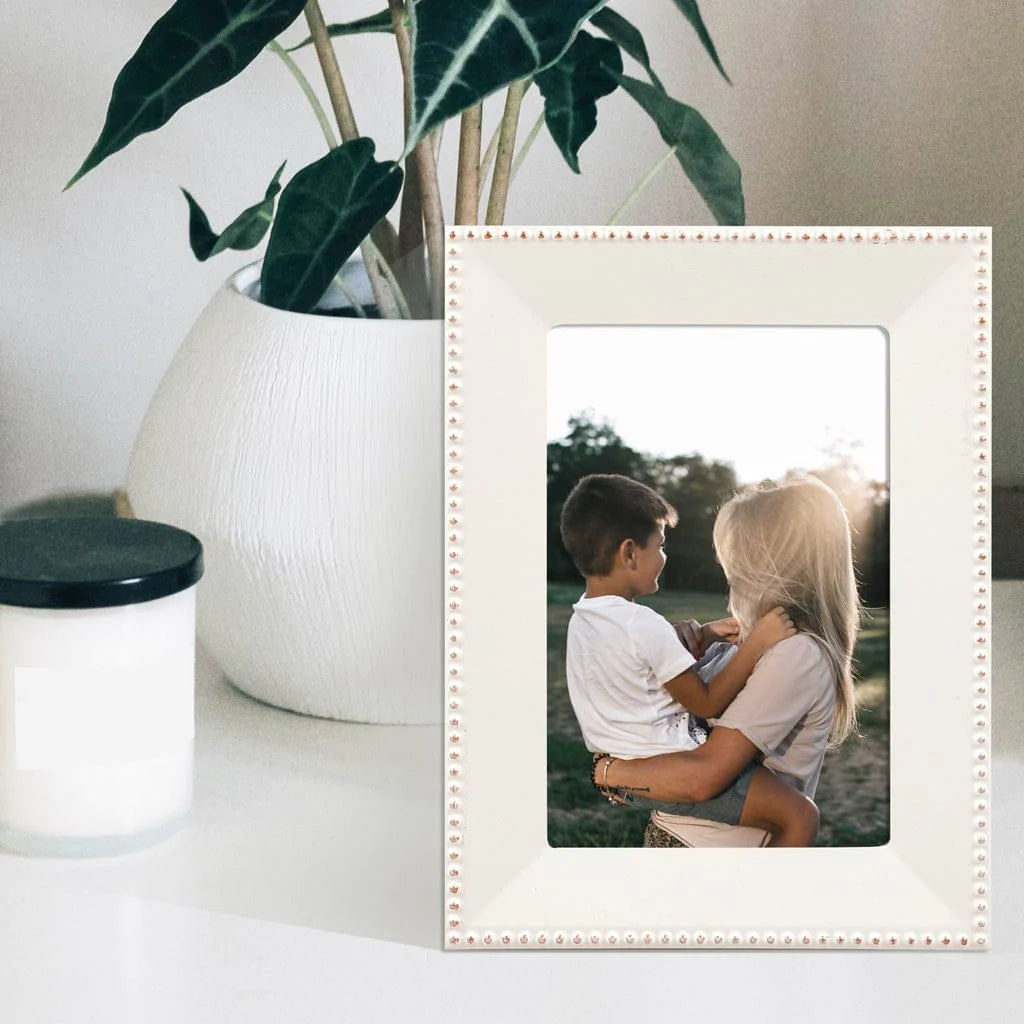 Profile NOBLE White Rose Gold Metal Photo Frame