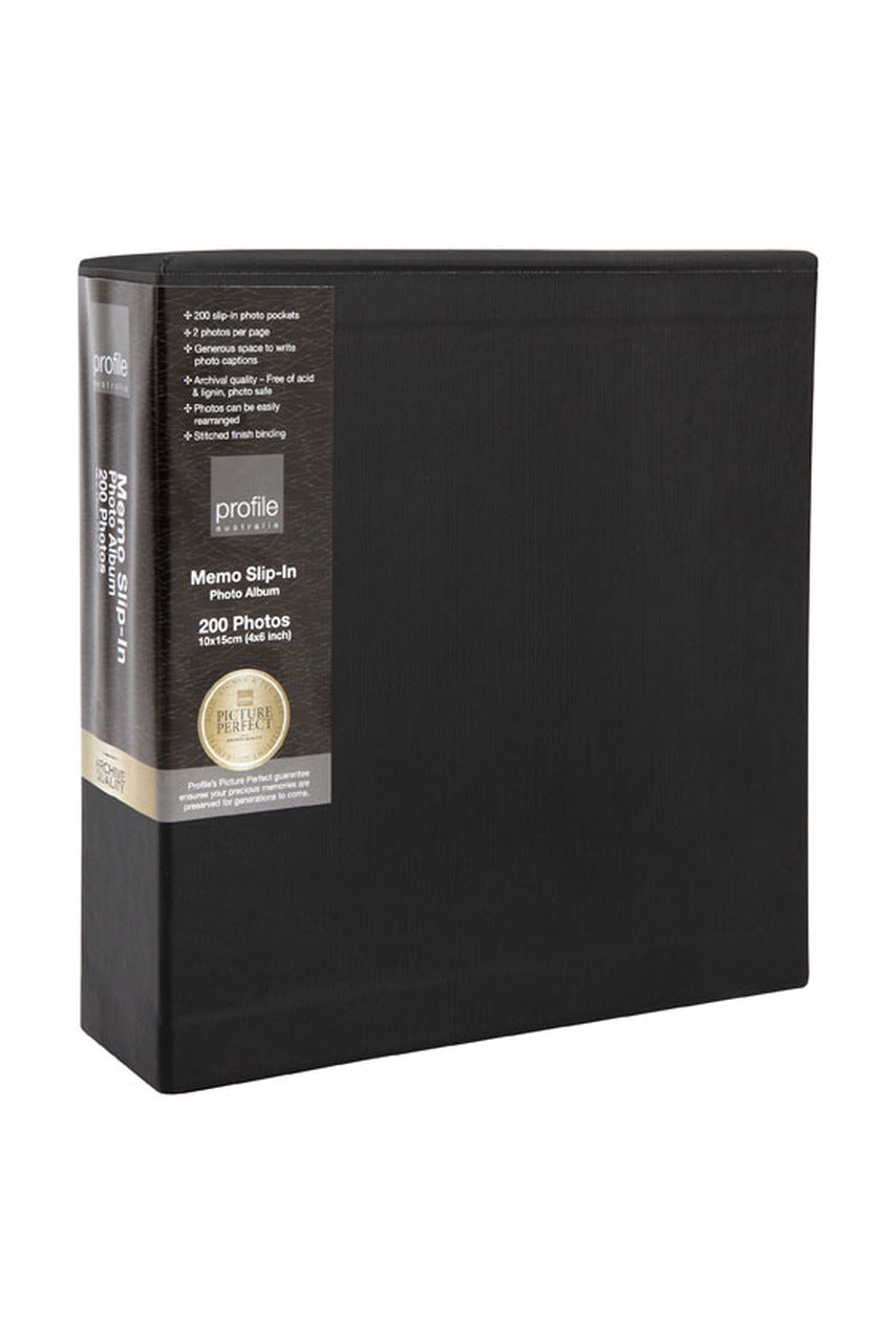 Profile REGAL Black 4x6 Slip-in Photo Album