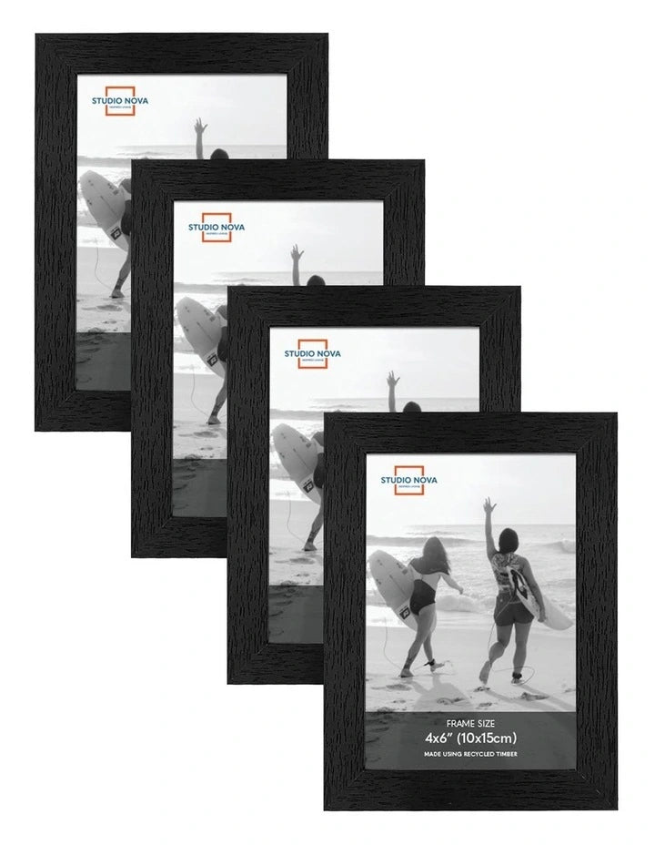 Studio Nova Home Basics Photo Frame Black, 4pcs.