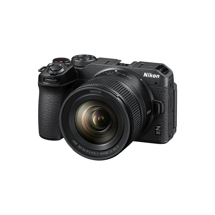Nikon Z 30 Mirrorless Kit with Z DX 12-28MM F/3.5-5.6 PZ VR Lens - GearUp New Zealand  - Front view