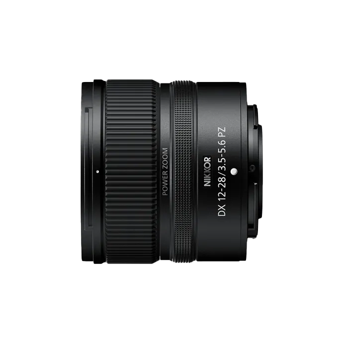Nikon Z 30 Mirrorless Kit with Z DX 12-28MM F/3.5-5.6 PZ VR Lens - GearUp New Zealand - Lens side view