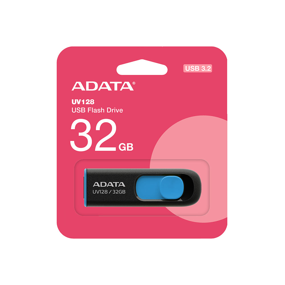ADATA UV128 USB 3.2 Flash Drive – 32GB / 64GB / 128GB