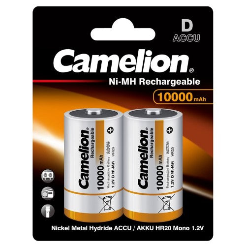 Camelion Rechargeable 10000mAh D 2 Pack