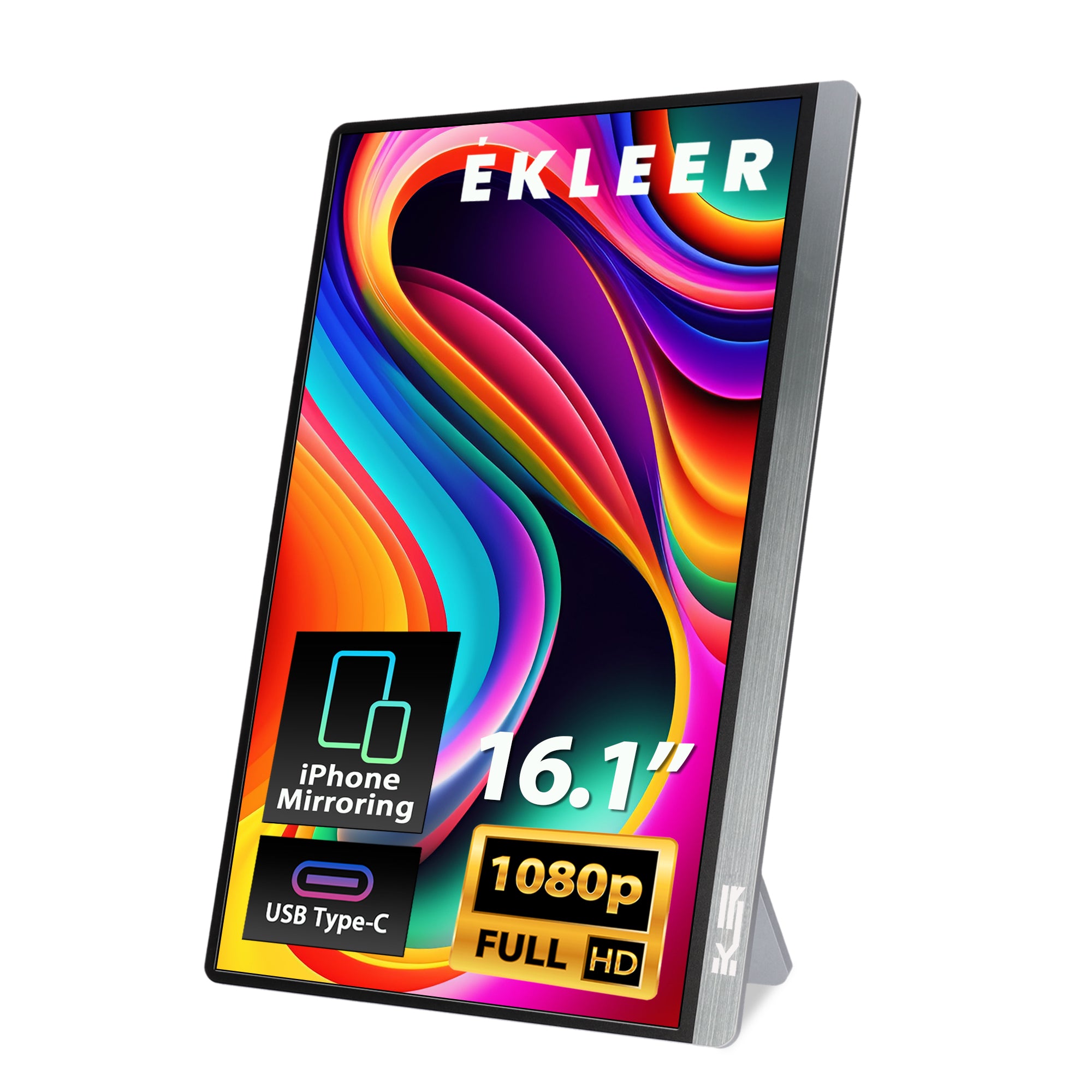 EKLEER MOVVI | 16.1 inch Portable Monitor | Compatible with iPhone, Android, & Nintendo Switch!