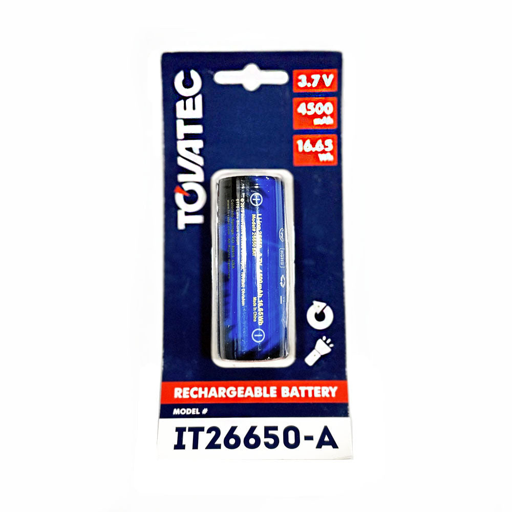 Tovatec Li-ion 26650-A Rechargeable Battery