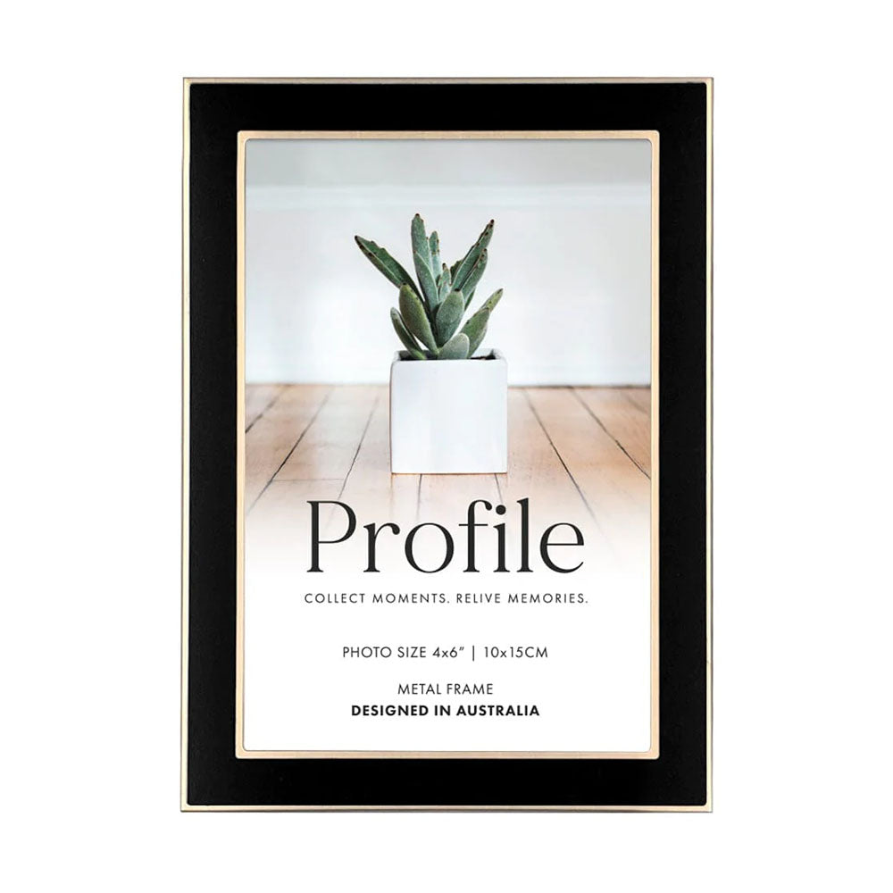 Profile Eternal Black/Rose Gold Metal Photo Frame