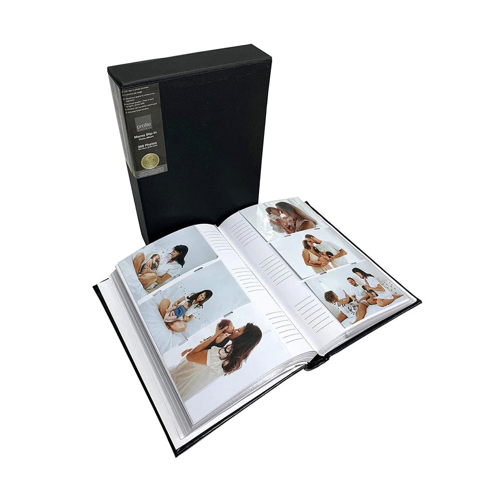 Profile REGAL Black 4x6 Slip-in Photo Album