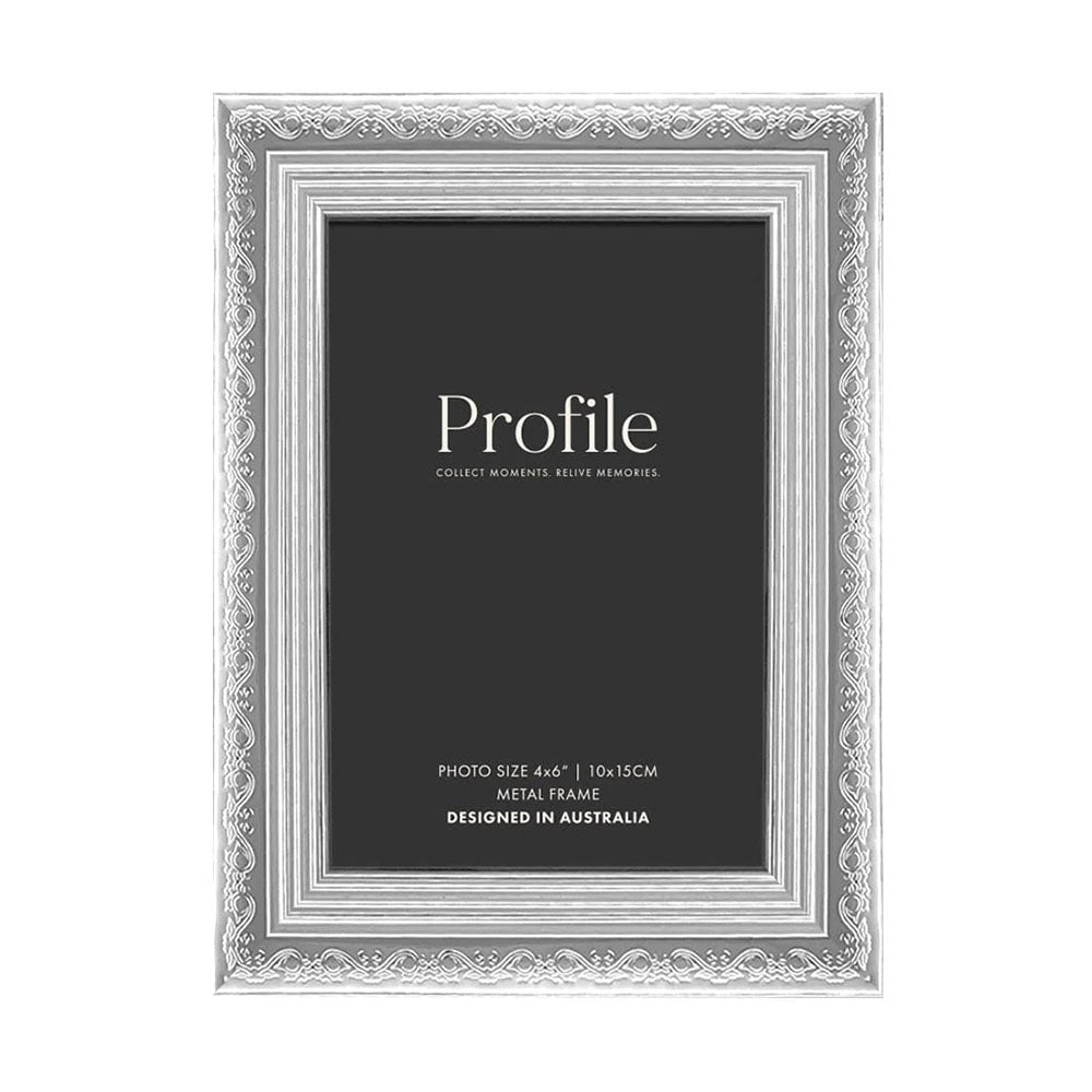 Profile Fiori Photo Frame Silver 4x6