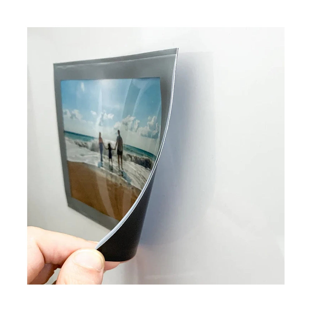 Profile Magnetic Fridge Frame Photo Pocket Silver (2pk)