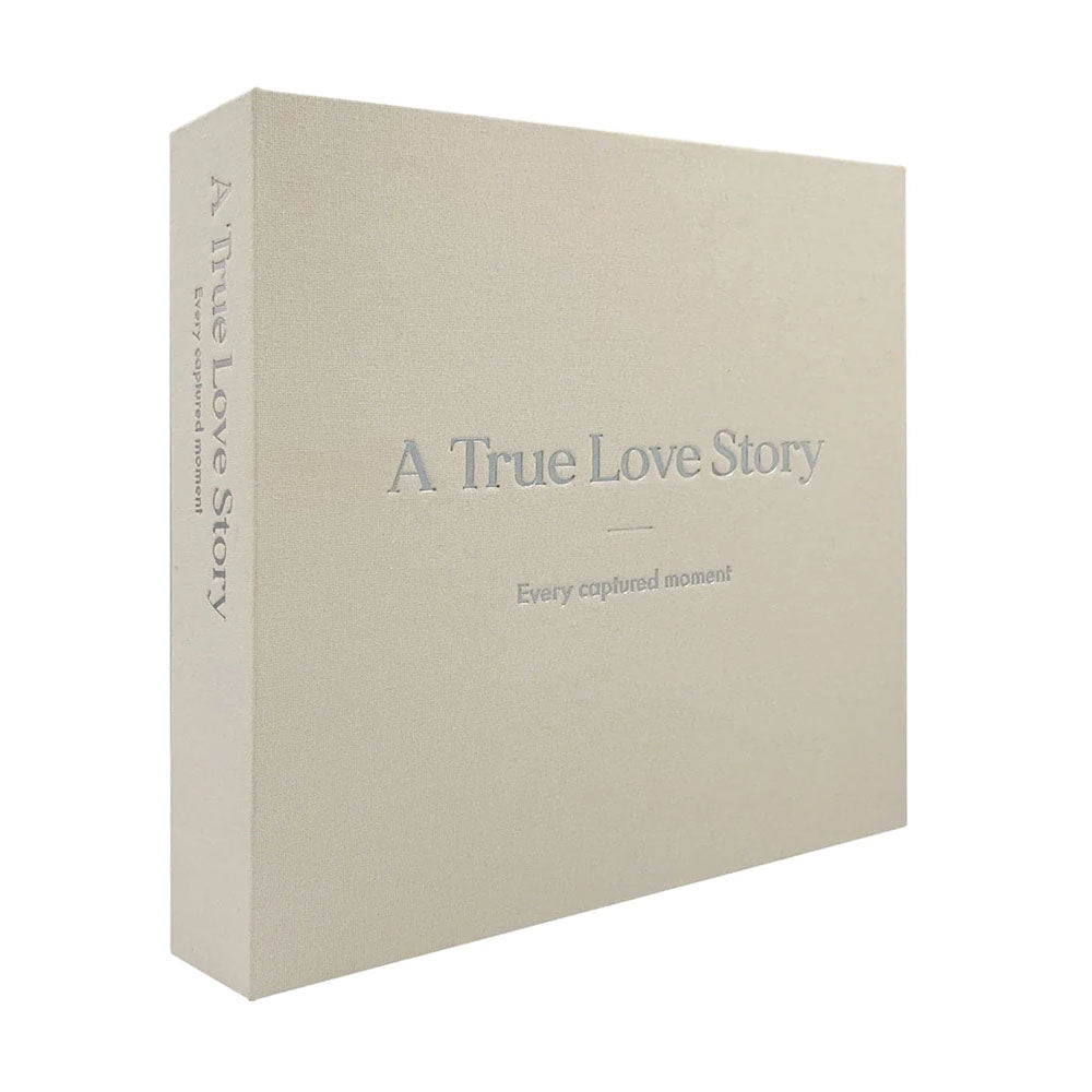 Profile "A True Love Story" Slip-in Display Photo Album 4x6